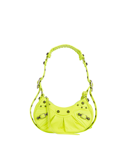 Le Cagole XS, &pound;850, Handbags, Green, Leather, Front view